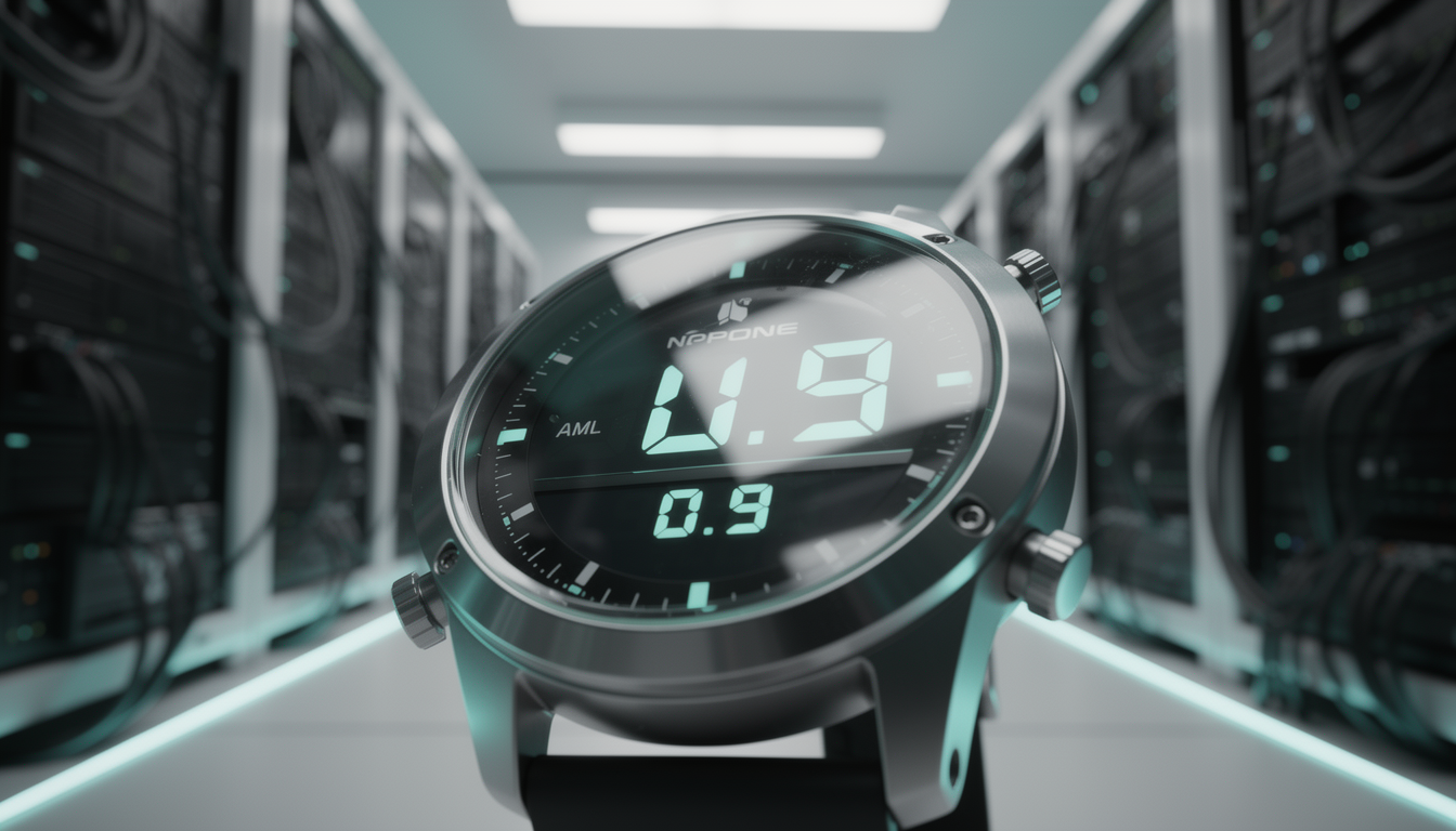 1초 미만의 빠른 응답 속도를 나타내는 디지털 타이머와 안정적인 서버 랙을 대비시켜 속도와 안정성을 강조한 이미지