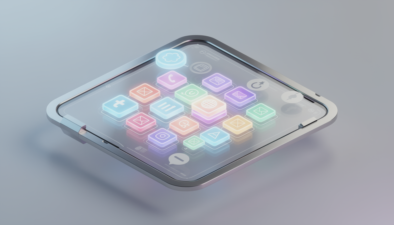 자동화된 SNS 마케팅 캘린더와 콘텐츠 아이콘들이 정렬되는 3D 아이소메트릭 이미지