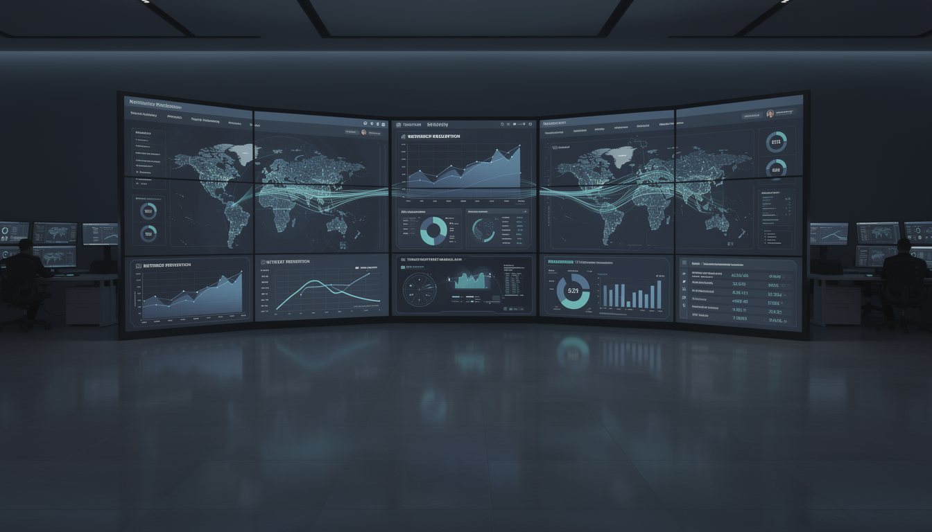 실시간 보안 모니터링 대시보드와 안정적인 서버 상태 그래프